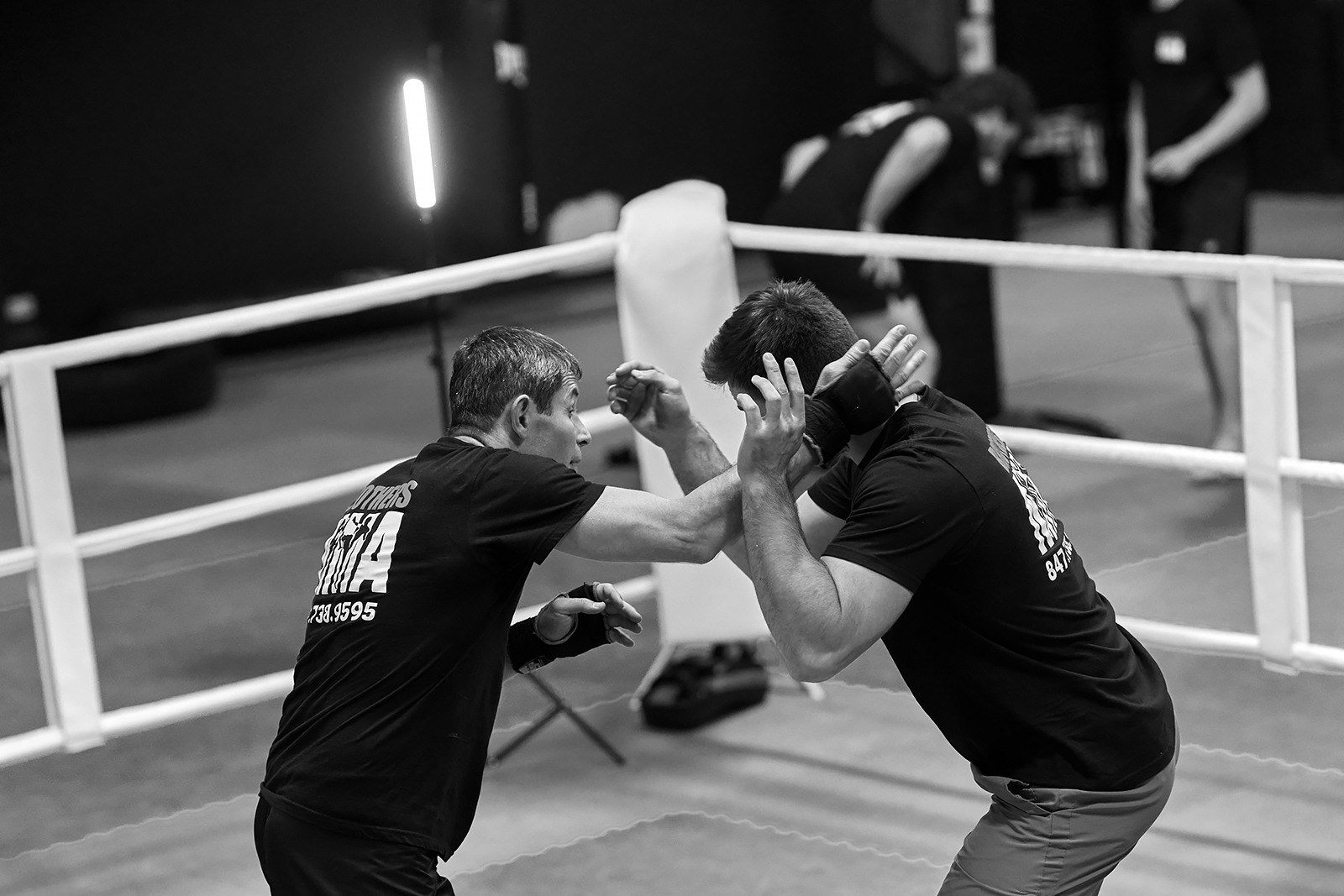 Students training during a class at Brothers MMA Gym in Buffalo Grove, IL